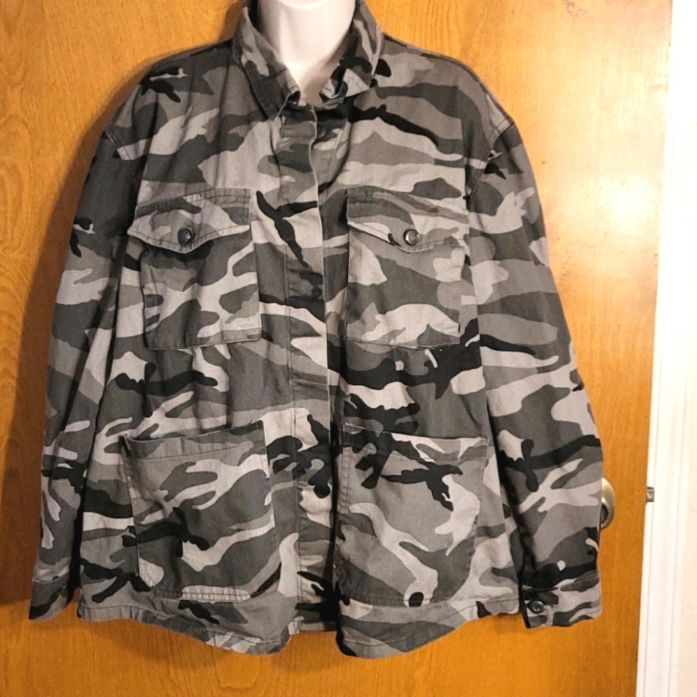 Miley & Molly Camo Jean Jacket